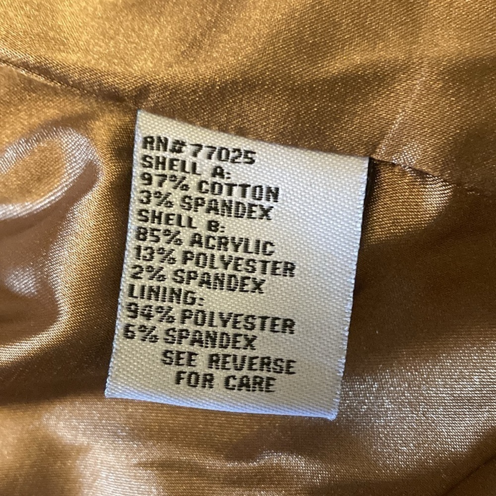 G by Giuliana Rancic crop jacket womens medium tan cotton blend lined - Picture 10 of 11